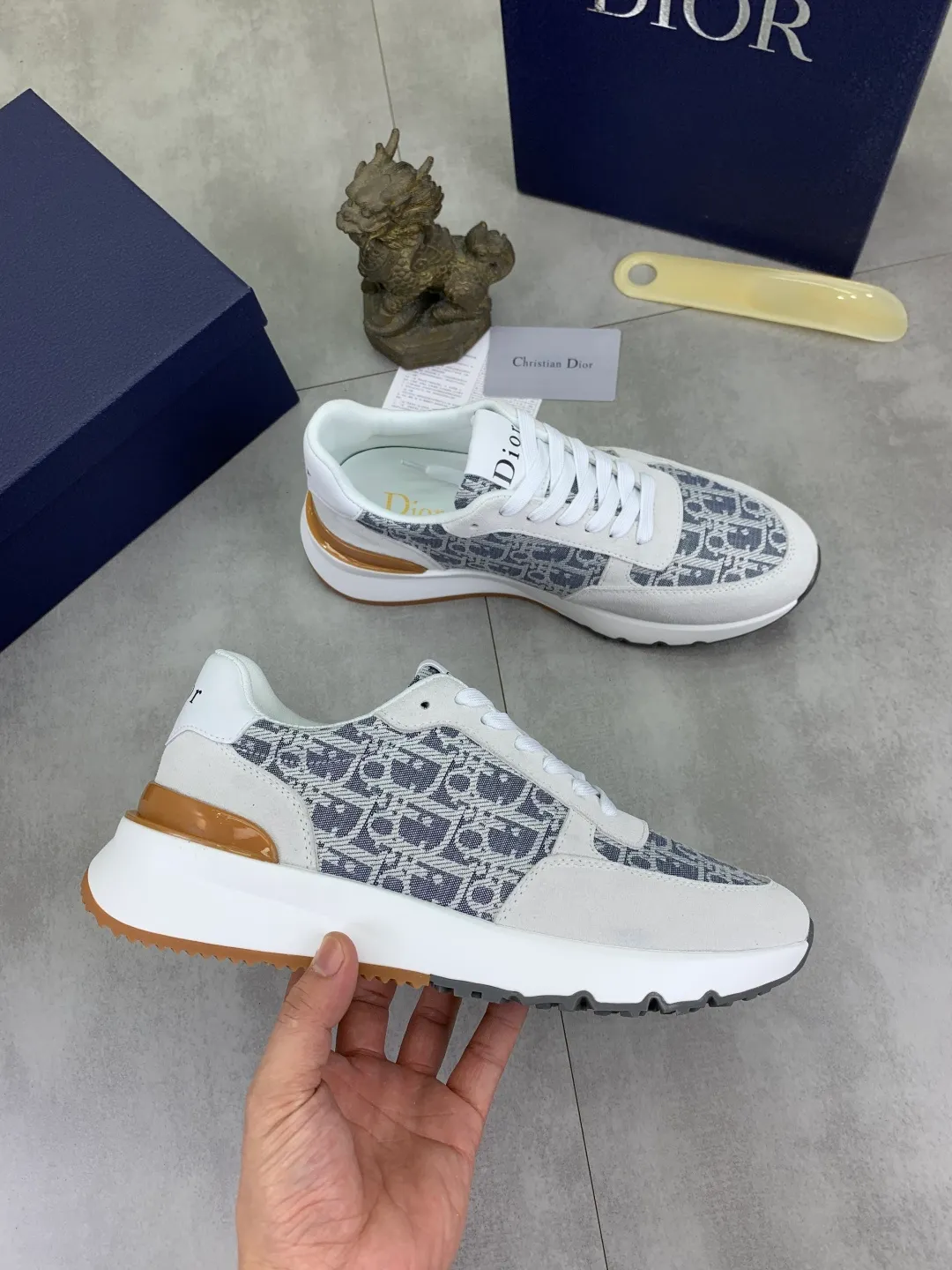 Men's Men's Shoes💰P440💰[New Style]🆘[Dior] 2025 Dior Original Lace-up Low-top Men's Shoes Classic casual shoes 🔥This model is the official classic model with high quality and made by famous original designers. It is made of high-quality cowhide with original materials➕comfortable and breathable mesh lining➕pigskin insole. The perfect last shape and generous and fashionable design have attracted many consumers and are suitable for drivers to drive🚗. What you want is the best quality in the market. Color: 4️⃣Color Code number: 38--44 (45 customized)